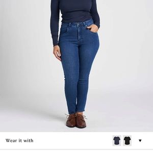 High Rise Skinny Jean Ankle Length Size 16 Universal Standard